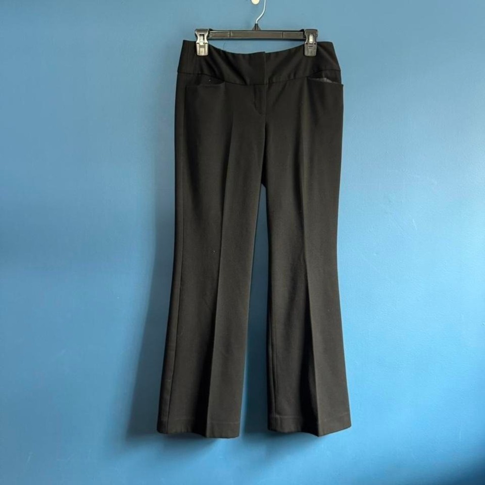 Y2K Express Black Dress Pants Women's Size 2 Preppy Low Rise 2009 Bootcut Office
